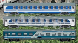 ACME 55380 - H0 - 3-tlg. Set Personenwagen Euronight Zagreb-Salzburg, HŽ, Ep. VI - Set 2